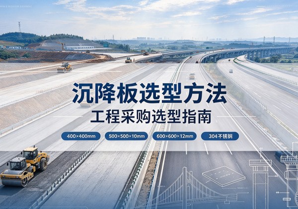 横山沉降板选择方法